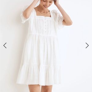 Madewell white cotton dress
